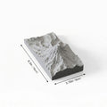 Mount Rainier – concrete sculpture, detail close-up