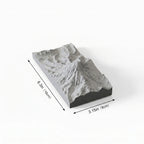 Mount Rainier – concrete sculpture, detail close-up
