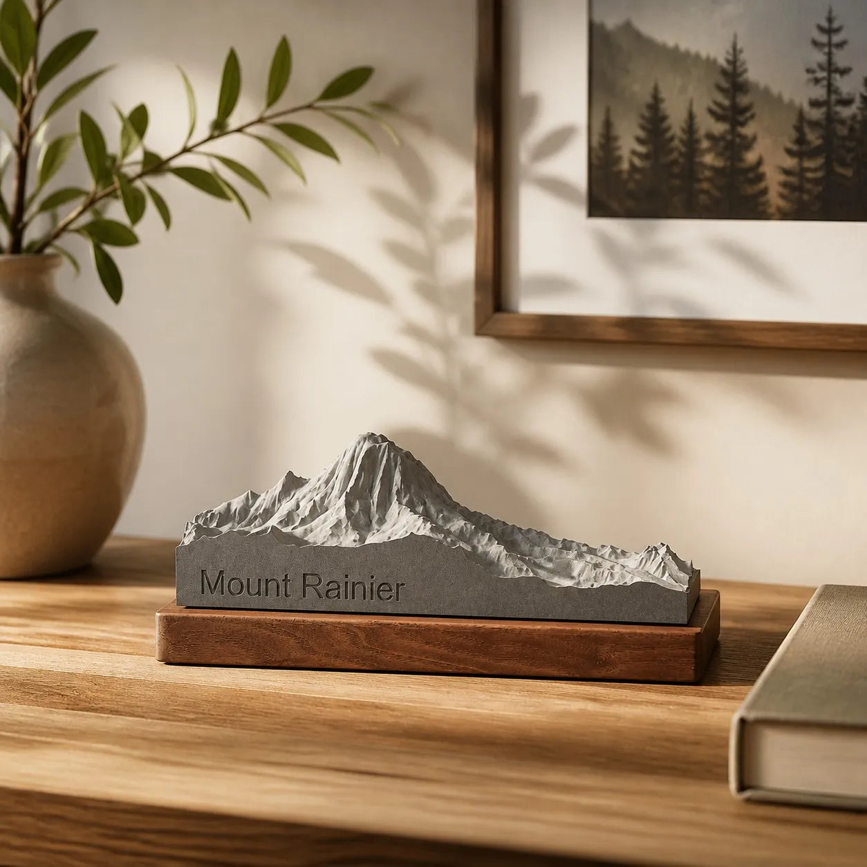 Mount Rainier – architectural miniature, close-up texture detail