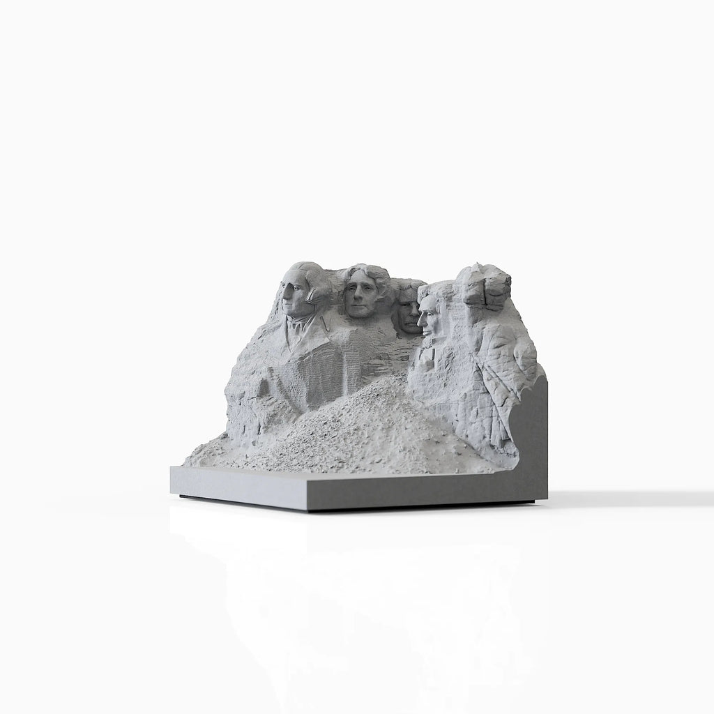 Mount Rushmore – handcrafted concrete replica, back view