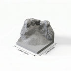 Mount Rushmore – concrete sculpture, detail close-up