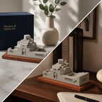 Museum of Islamic Art – handcrafted concrete sculpture with wood base