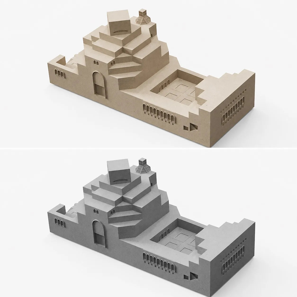 Museum of Islamic Art – desk decor concrete replica, angled view