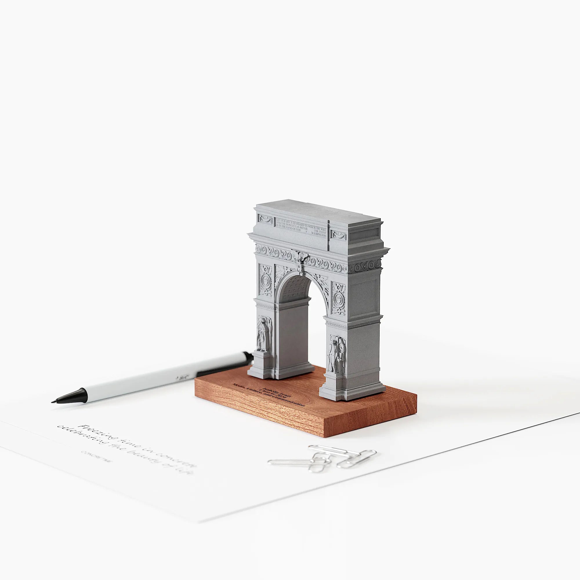NYU Washington Square Arch Concrete Model – New York University Graduation Gift & Alumni Desk Decor