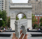NYU Washington Square Arch – concrete replica, detailed side view