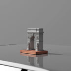 NYU Washington Square Arch – handcrafted concrete sculpture with wood base