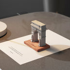 NYU Washington Square Arch – concrete model, top-down view