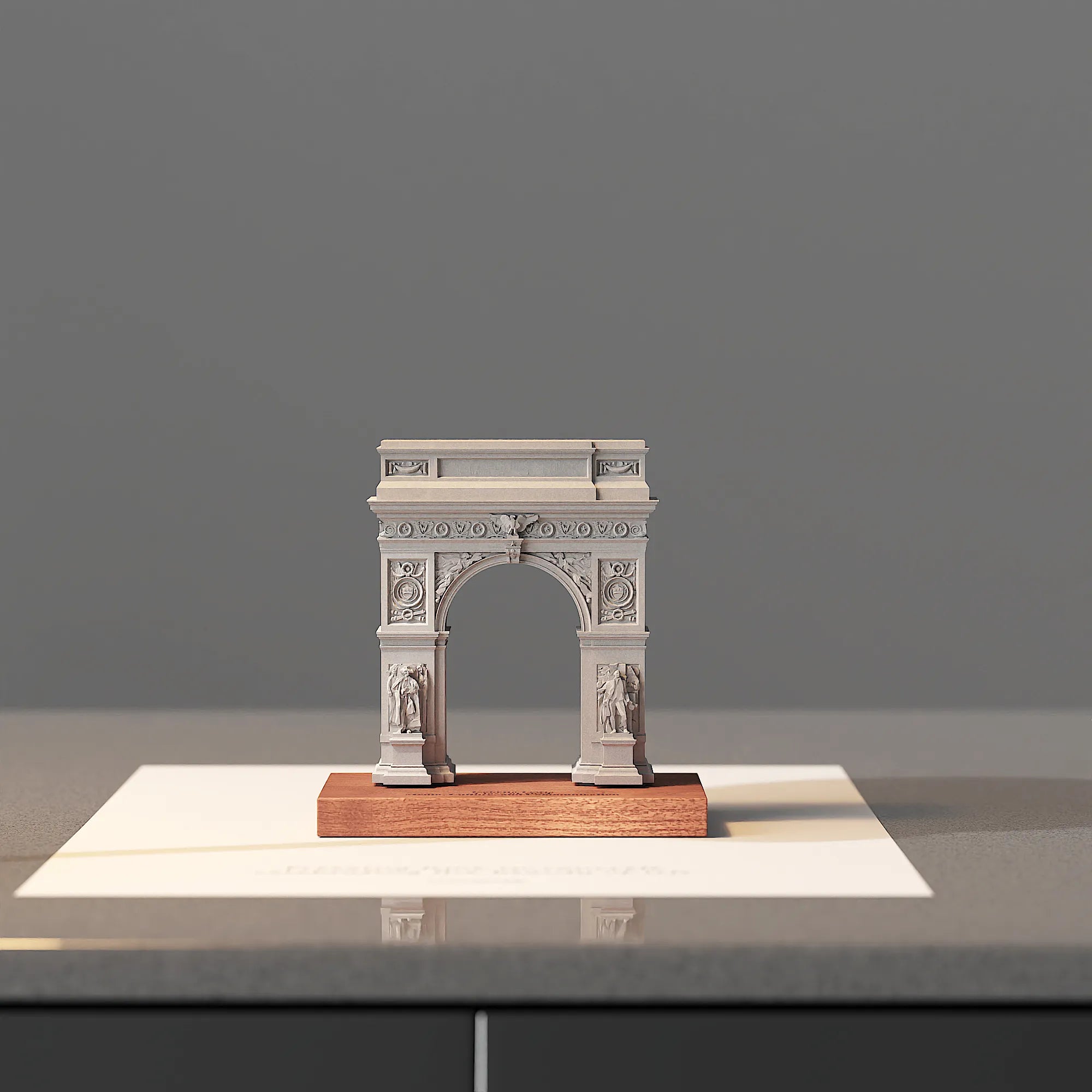 NYU Washington Square Arch – scale model concrete architecture, Concretime