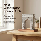 NYU Washington Square Arch – handcrafted concrete miniature, front view