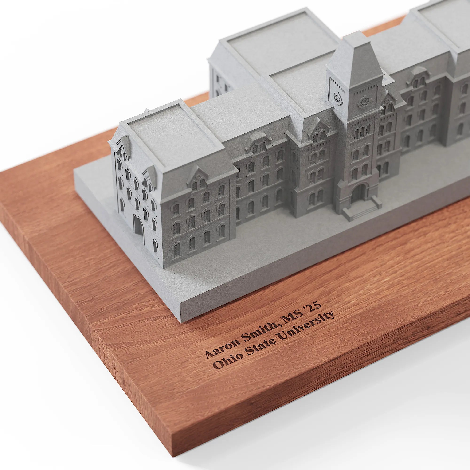 OSU University Hall Concrete Model – Ohio State Graduation Gift & Alumni Desk Decor