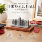Ohio State University Hall – concrete replica, detailed side view