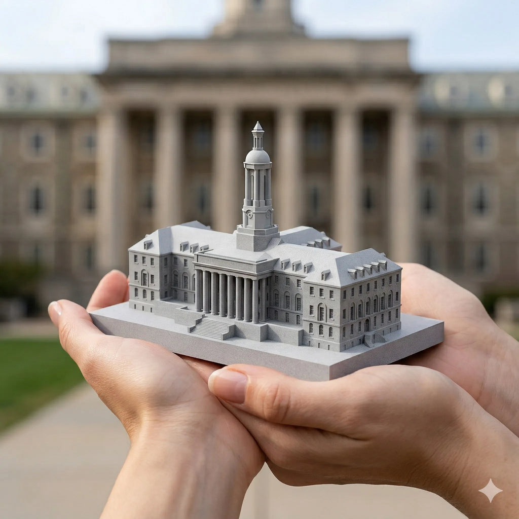 PSU Old Main Concrete Model – Penn State Graduation Gift & Alumni Desk Decor