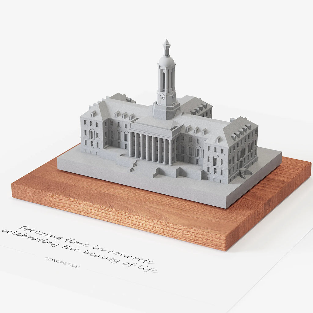 Penn State Old Main – desk decor concrete replica, angled view