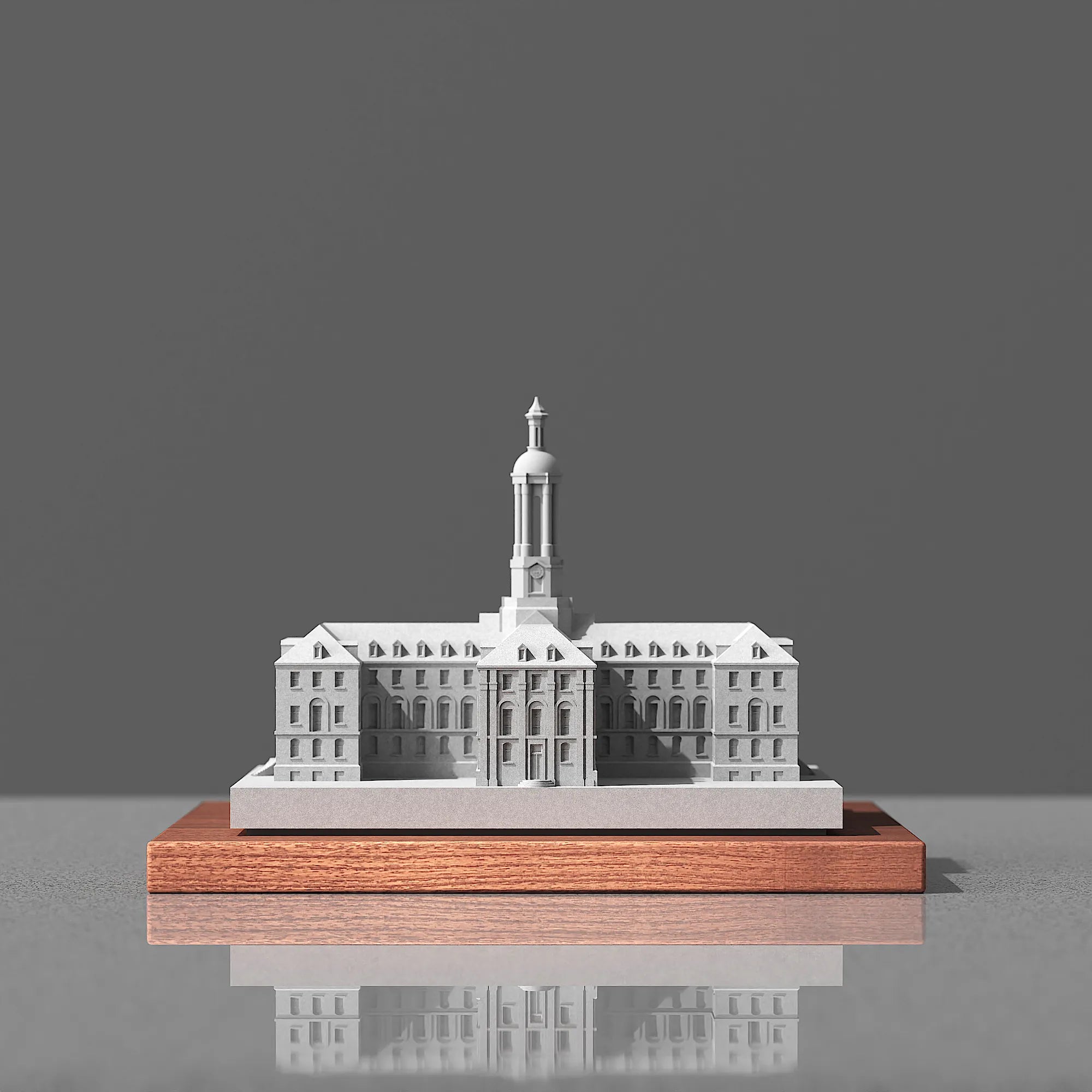 Penn State Old Main – concrete model, top-down view