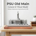 Penn State Old Main – handcrafted concrete miniature, front view