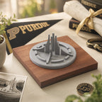 Purdue Engineering Fountain – handcrafted concrete miniature, front view