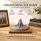 Purdue Engineering Fountain – concrete architectural model, hero shot