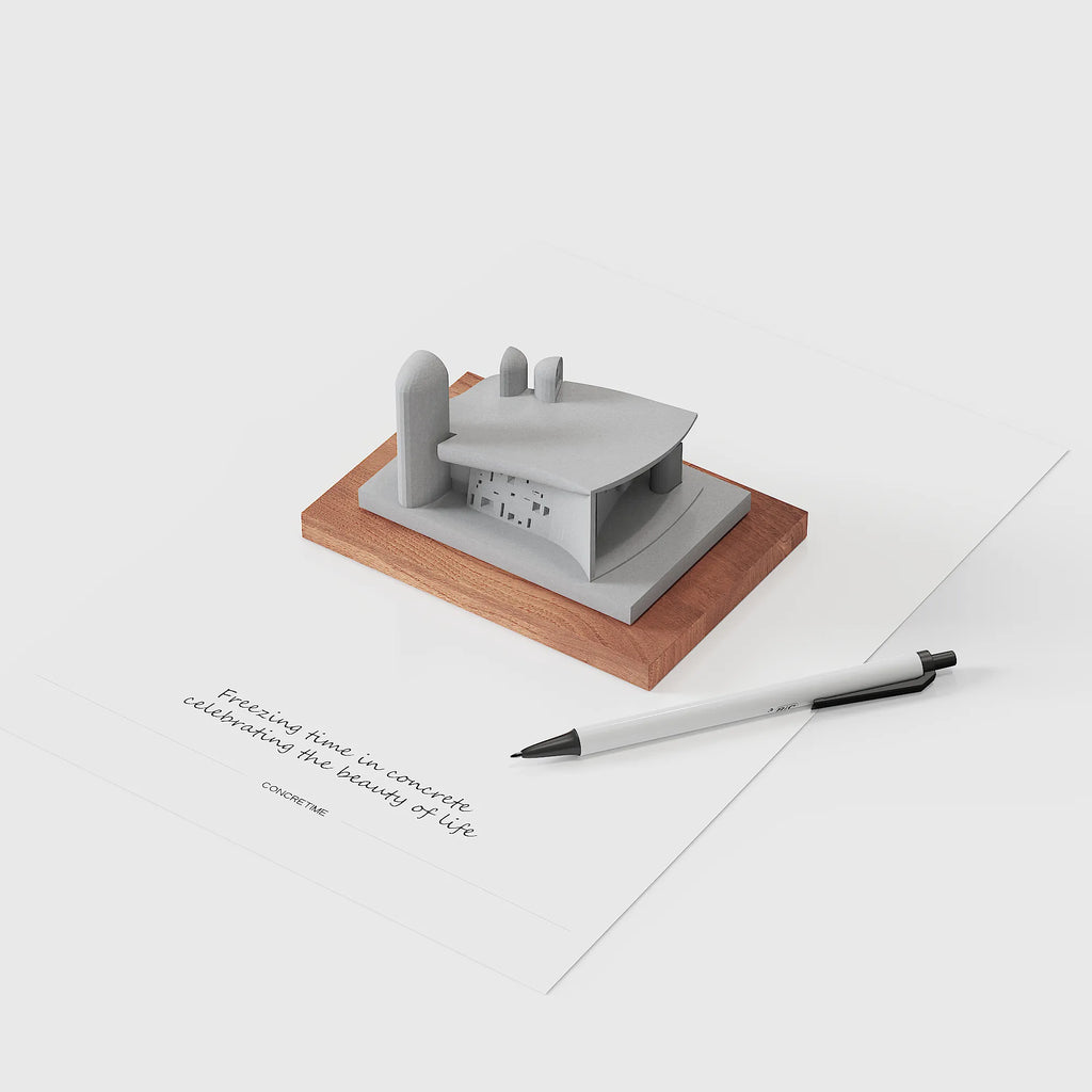 Ronchamp Chapel - concrete miniature graduation gift