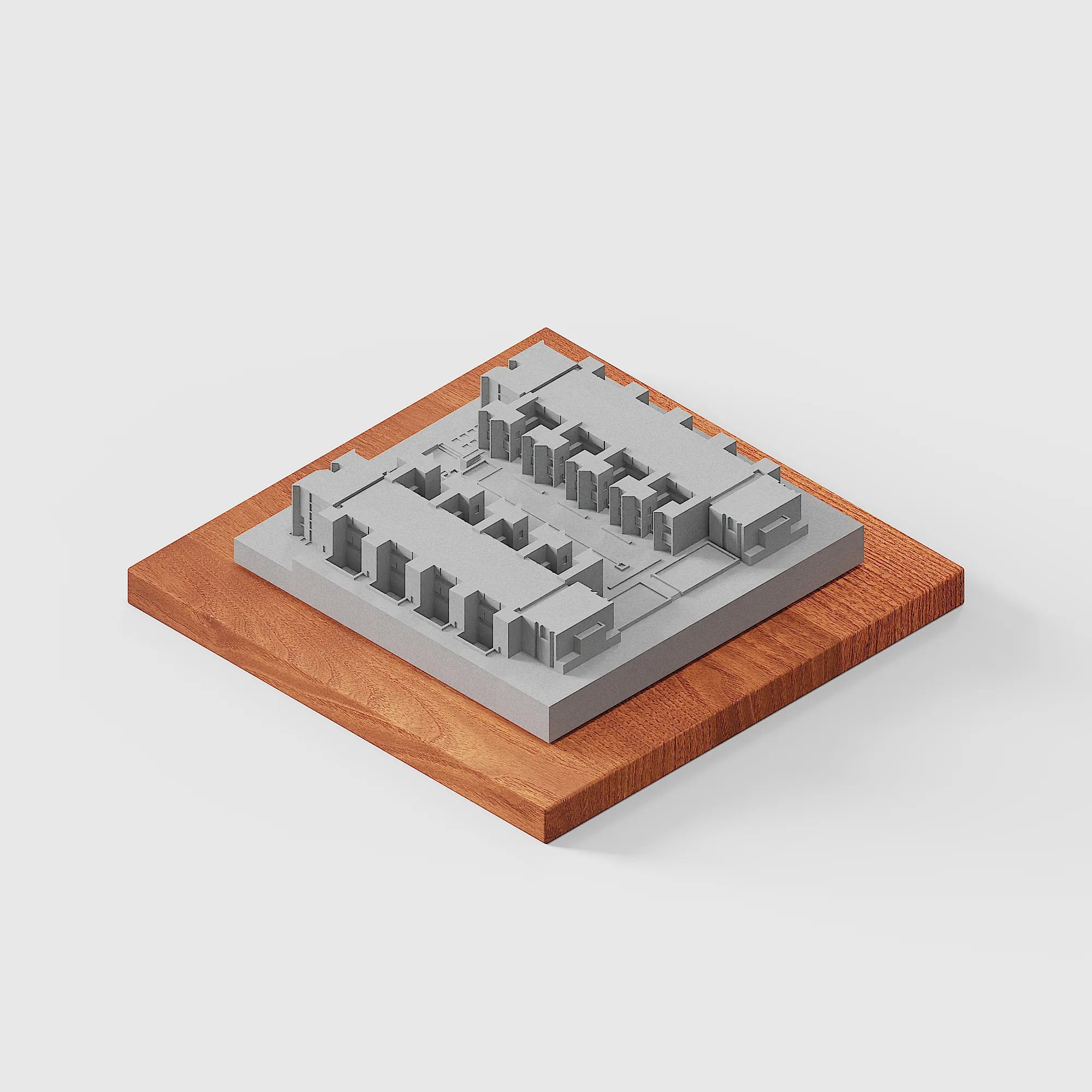 Salk Institute – desk decor concrete replica, angled view