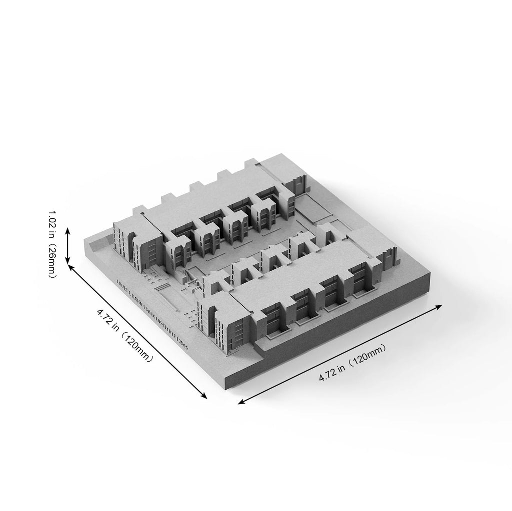 Salk Institute – concrete miniature sculpture, La Jolla