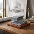 Seattle Central Library – concrete architectural model, hero shot