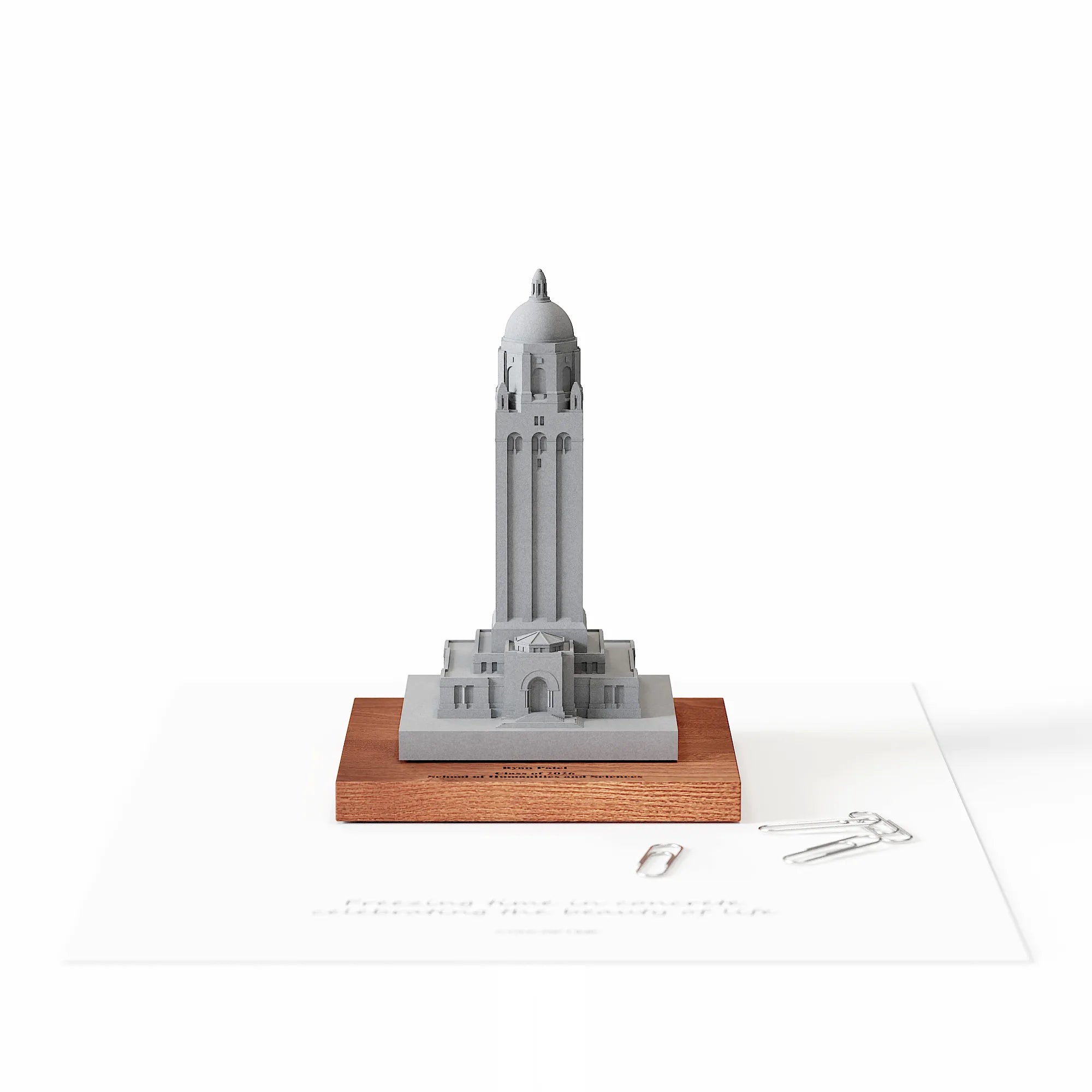 Stanford Hoover Tower Concrete Model – Stanford University Graduation Gift & Alumni Desk Decor