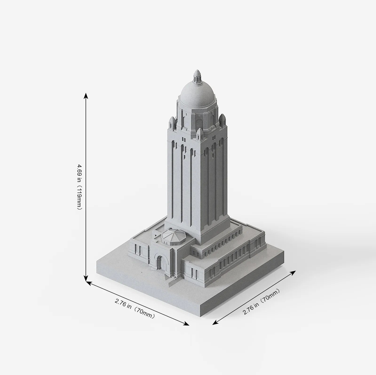 Stanford Hoover Tower Concrete Model – Stanford University Graduation Gift & Alumni Desk Decor