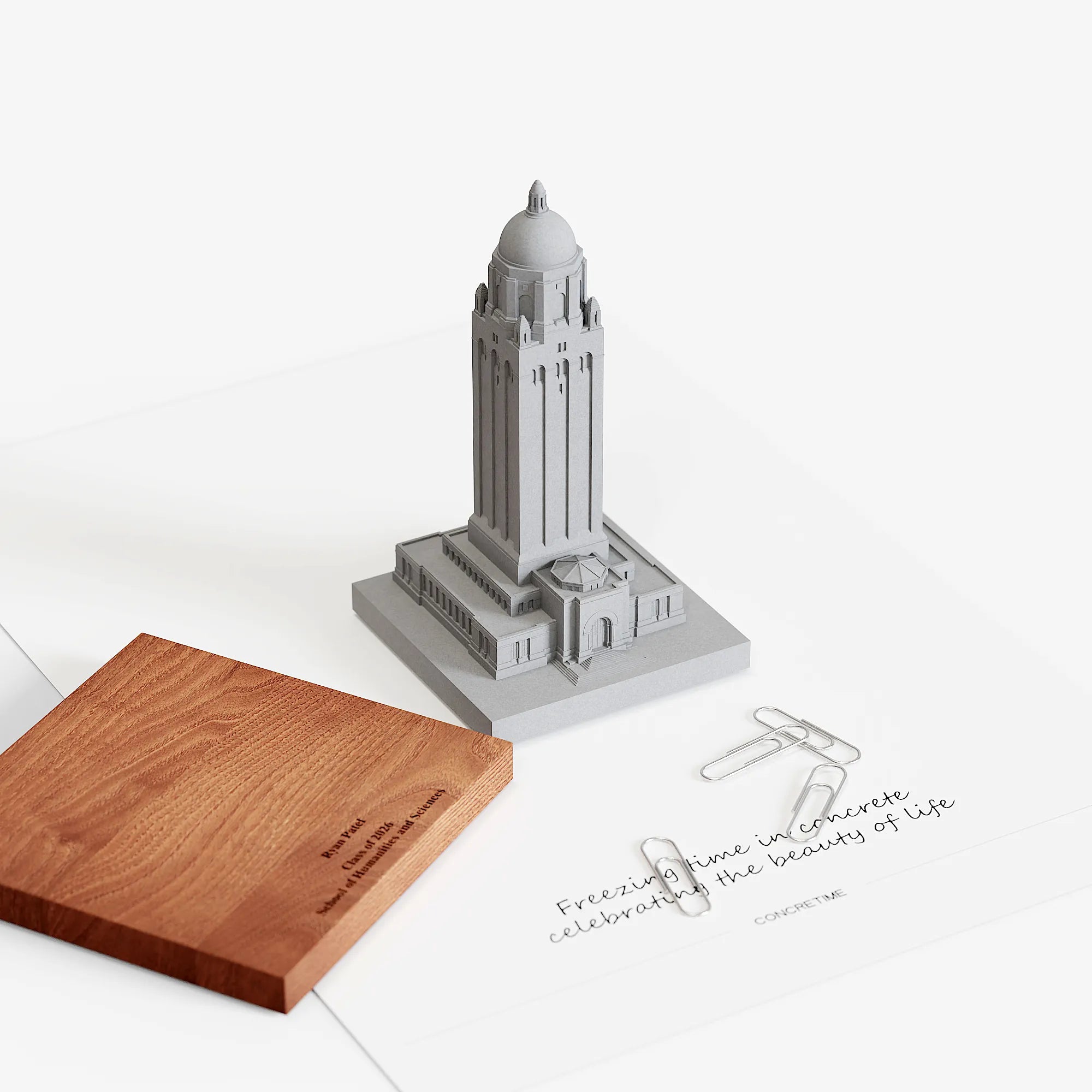 Stanford Hoover Tower – Concretime architectural miniature, studio shot