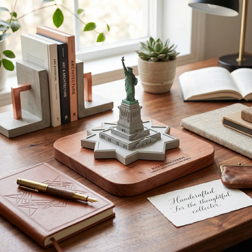 Statue of Liberty – concrete architectural model, hero shot