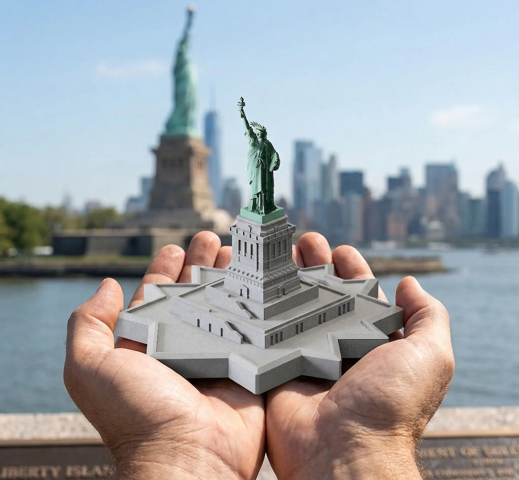 Statue of Liberty Concrete Model – NYC Architectural Miniature & Personalized New York Gift
