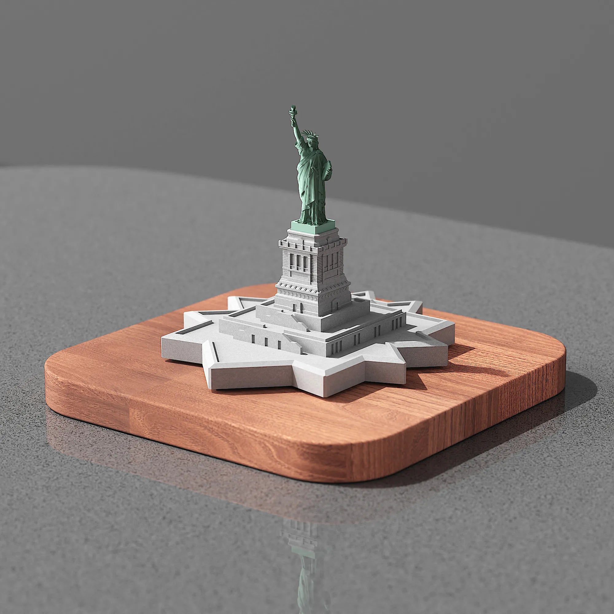 Statue of Liberty Concrete Model – NYC Architectural Miniature & Personalized New York Gift