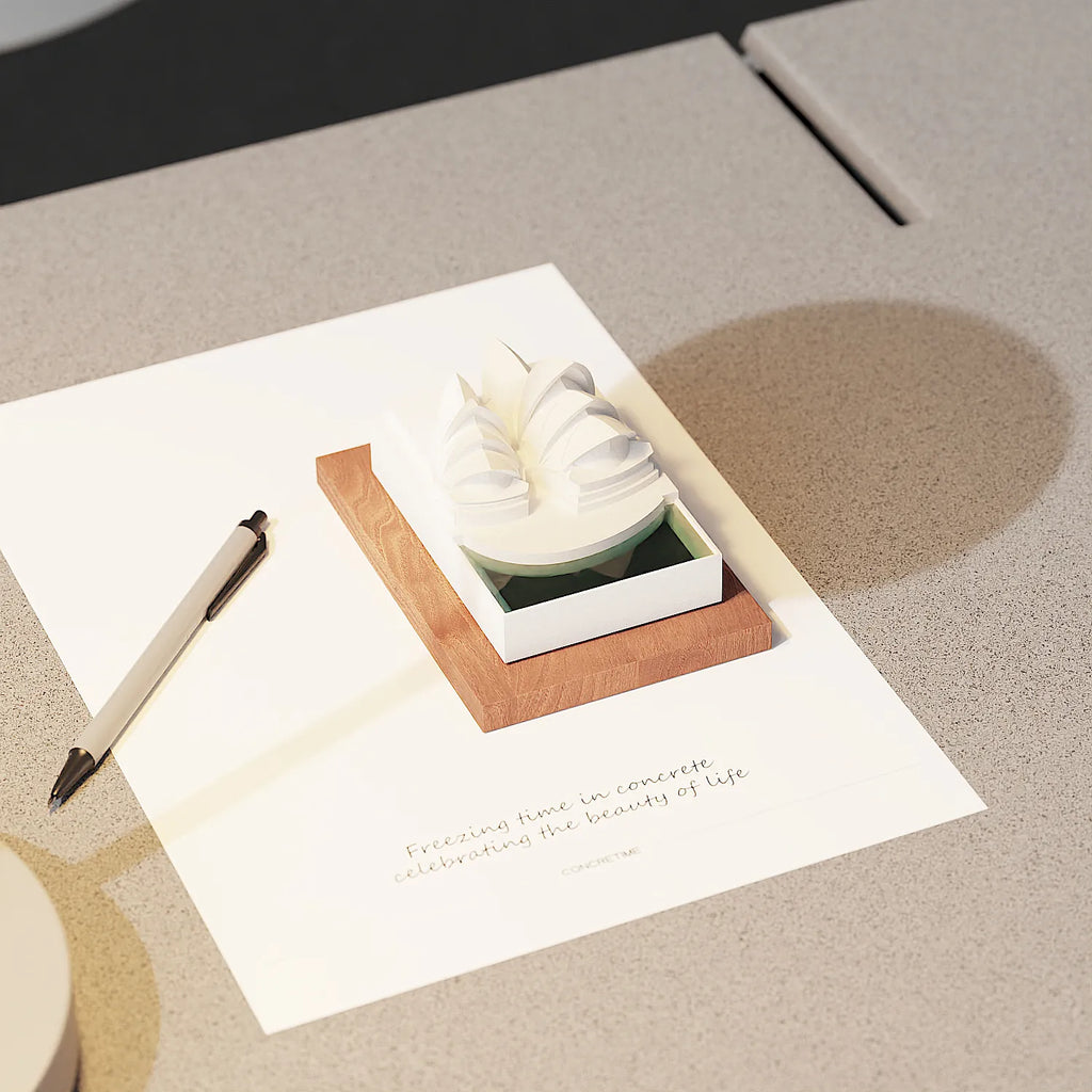 Sydney Opera House – desk decor concrete replica, angled view