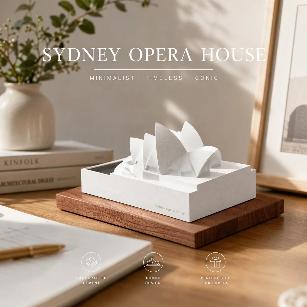 Sydney Opera House – concrete architectural model, hero shot