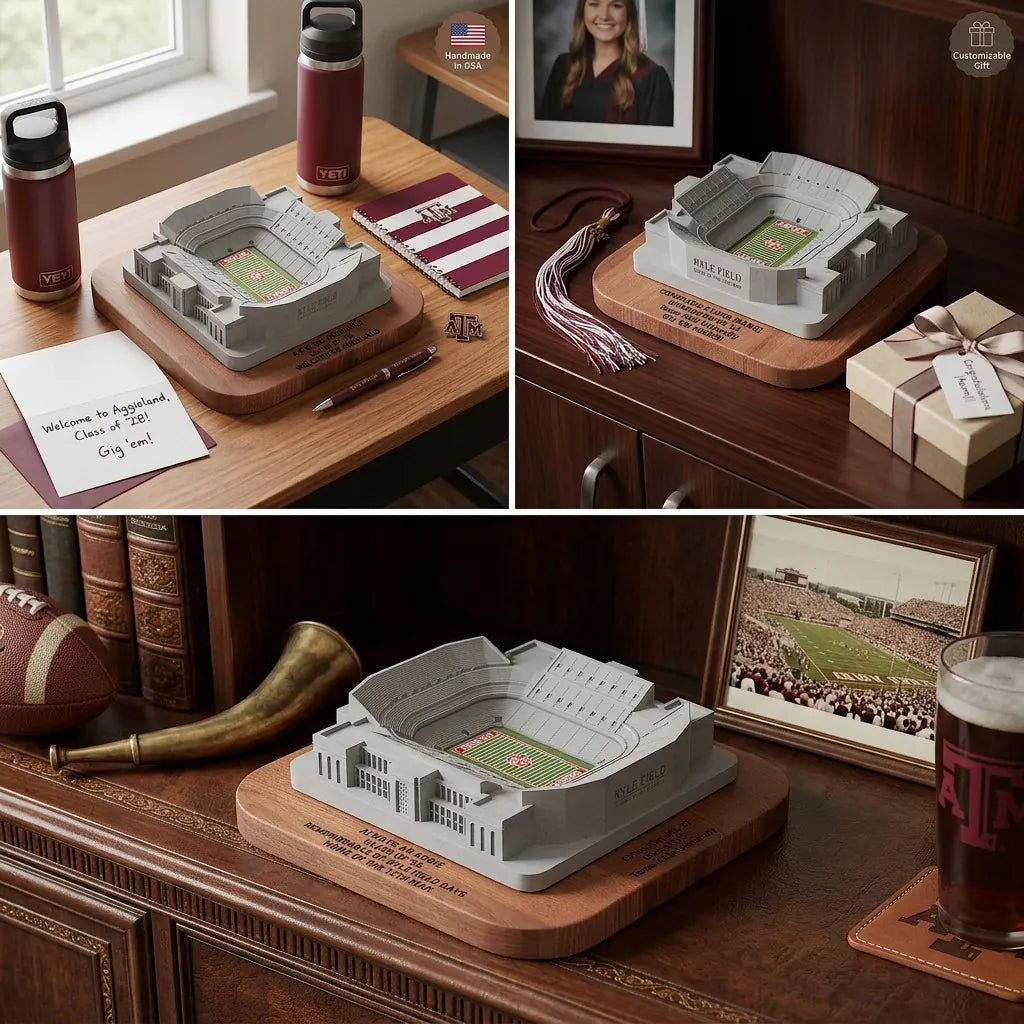 Kyle Field Concrete Model – Texas A&M Graduation Gift & Aggie Alumni Keepsake