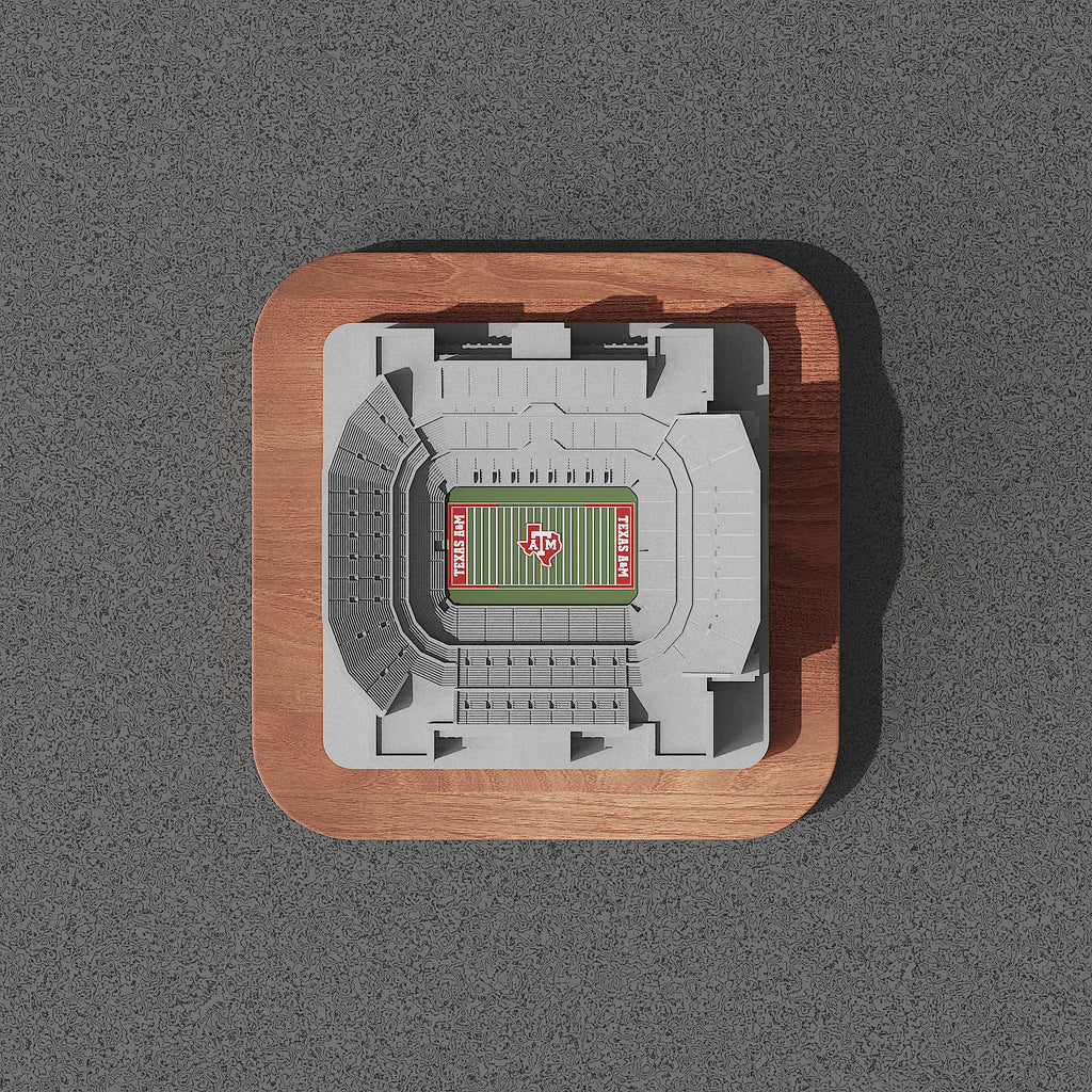 Texas A&M Kyle Field – custom engraved concrete miniature gift