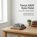 Texas A&M Kyle Field – handcrafted concrete miniature, front view