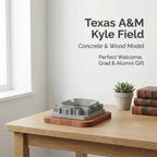 Texas A&M Kyle Field – handcrafted concrete miniature, front view