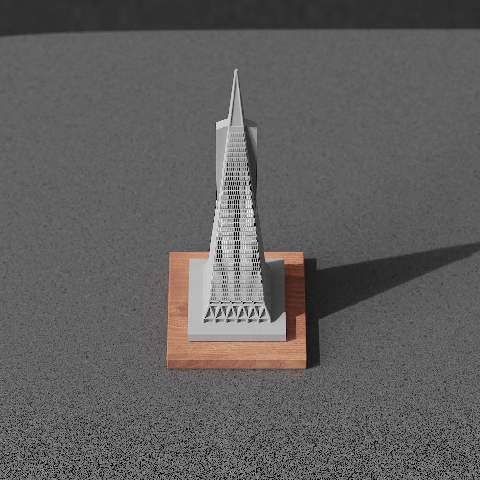 Transamerica Pyramid Concrete Model – San Francisco Landmark Miniature Architecture Sculpture