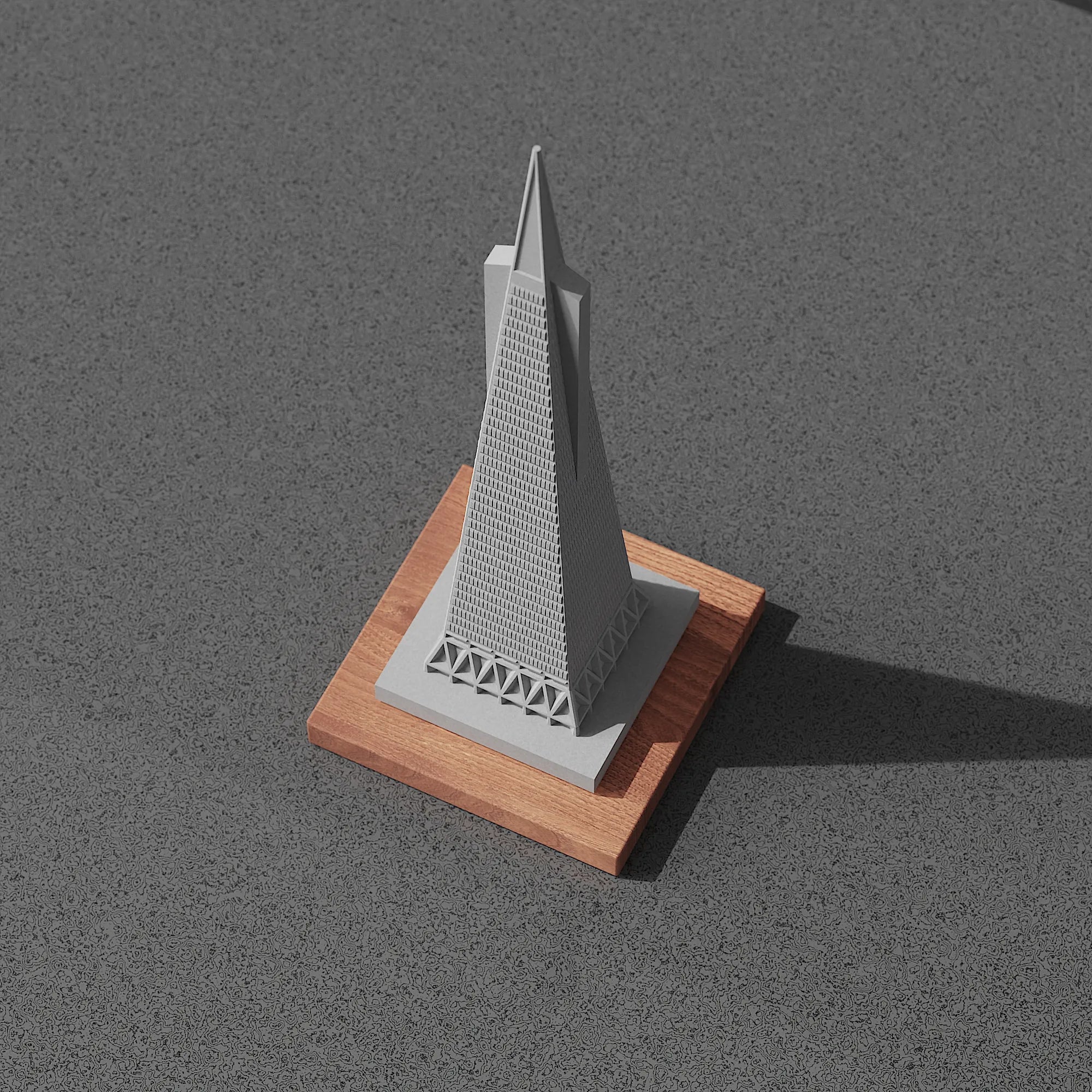 Transamerica Pyramid Concrete Model – San Francisco Landmark Miniature Architecture Sculpture