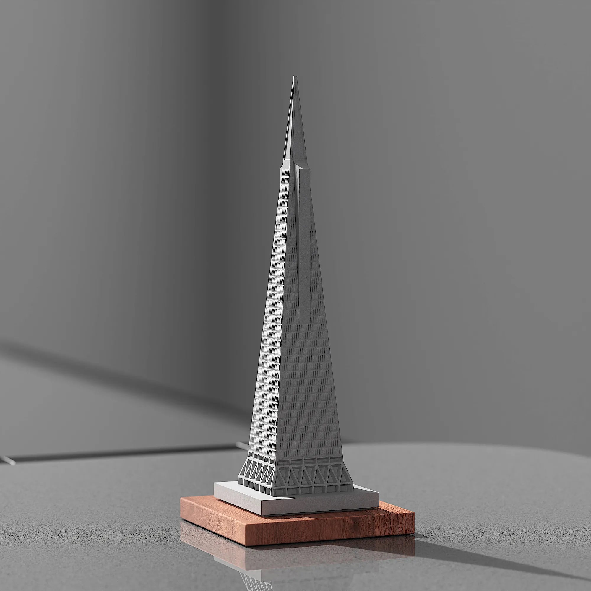 Transamerica Pyramid Concrete Model – San Francisco Landmark Miniature Architecture Sculpture