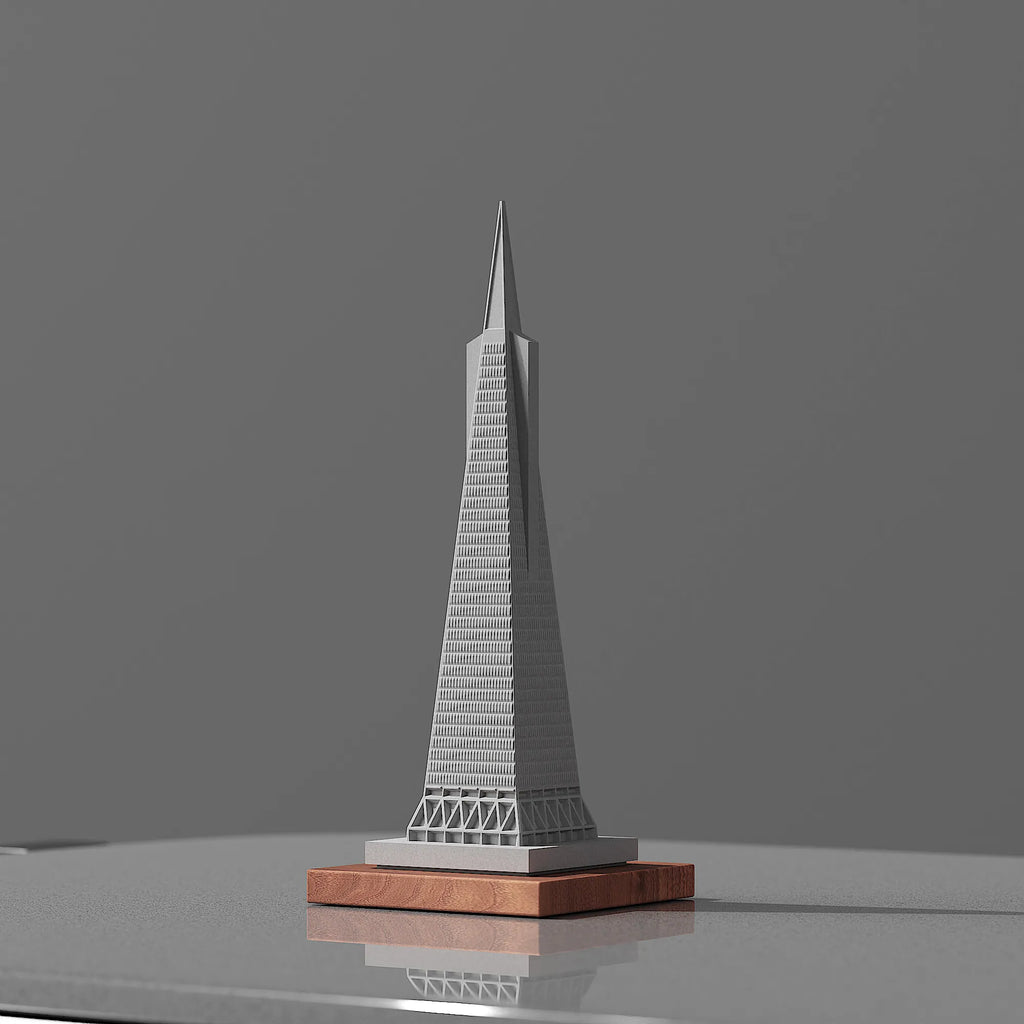 Transamerica Pyramid Concrete Model – San Francisco Landmark Miniature Architecture Sculpture
