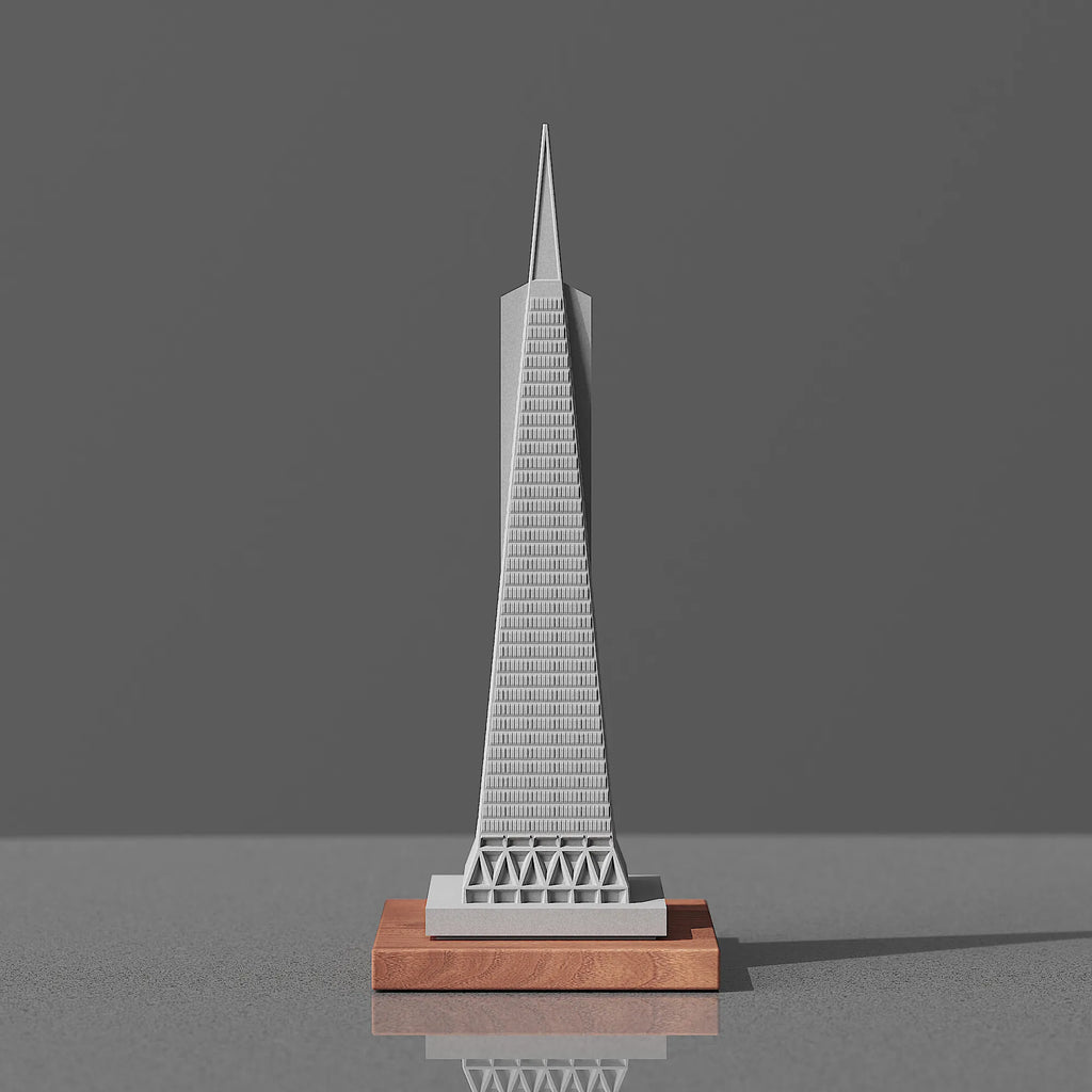 Transamerica Pyramid Concrete Model – San Francisco Landmark Miniature Architecture Sculpture