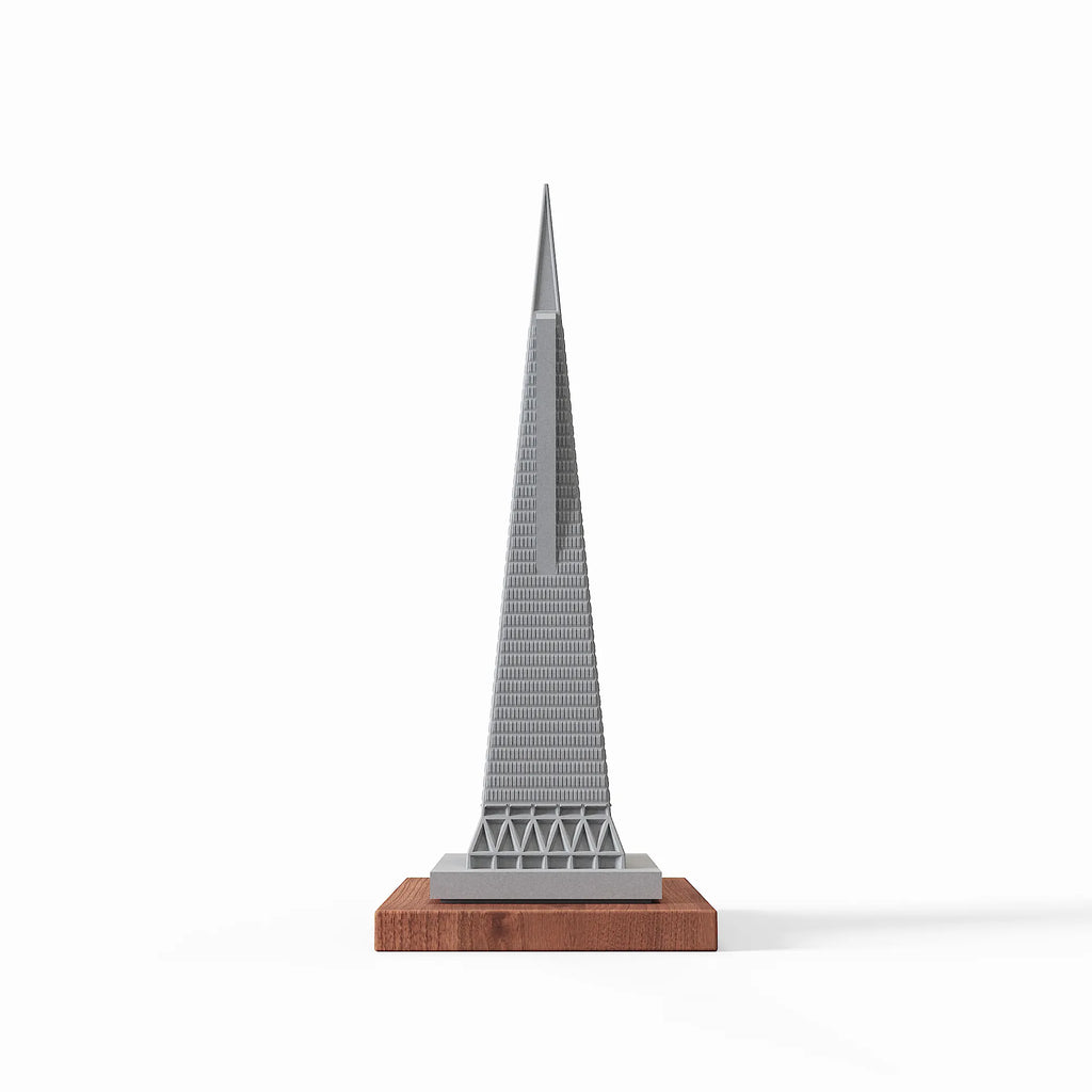 Transamerica Pyramid Concrete Model – San Francisco Landmark Miniature Architecture Sculpture