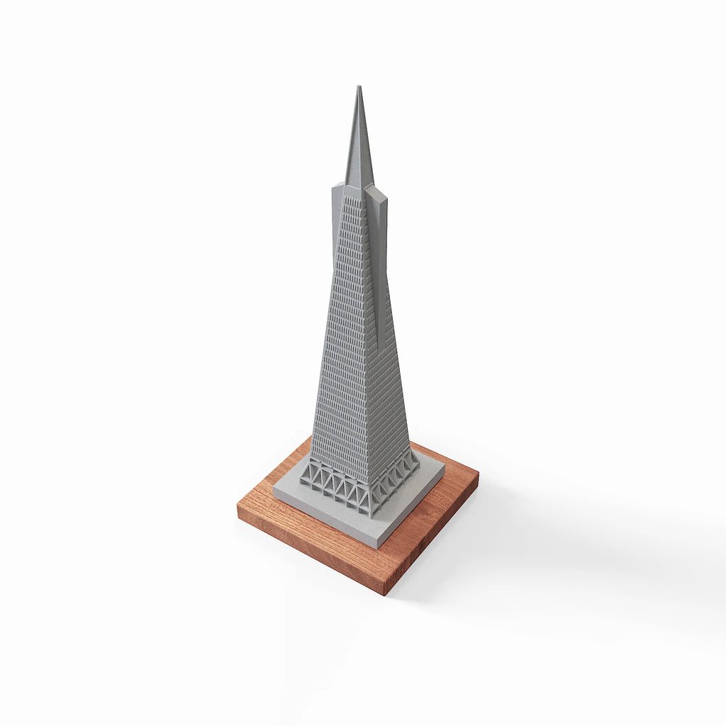 Transamerica Pyramid Concrete Model – San Francisco Landmark Miniature Architecture Sculpture