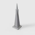 Transamerica Pyramid – San Francisco concrete miniature, front view