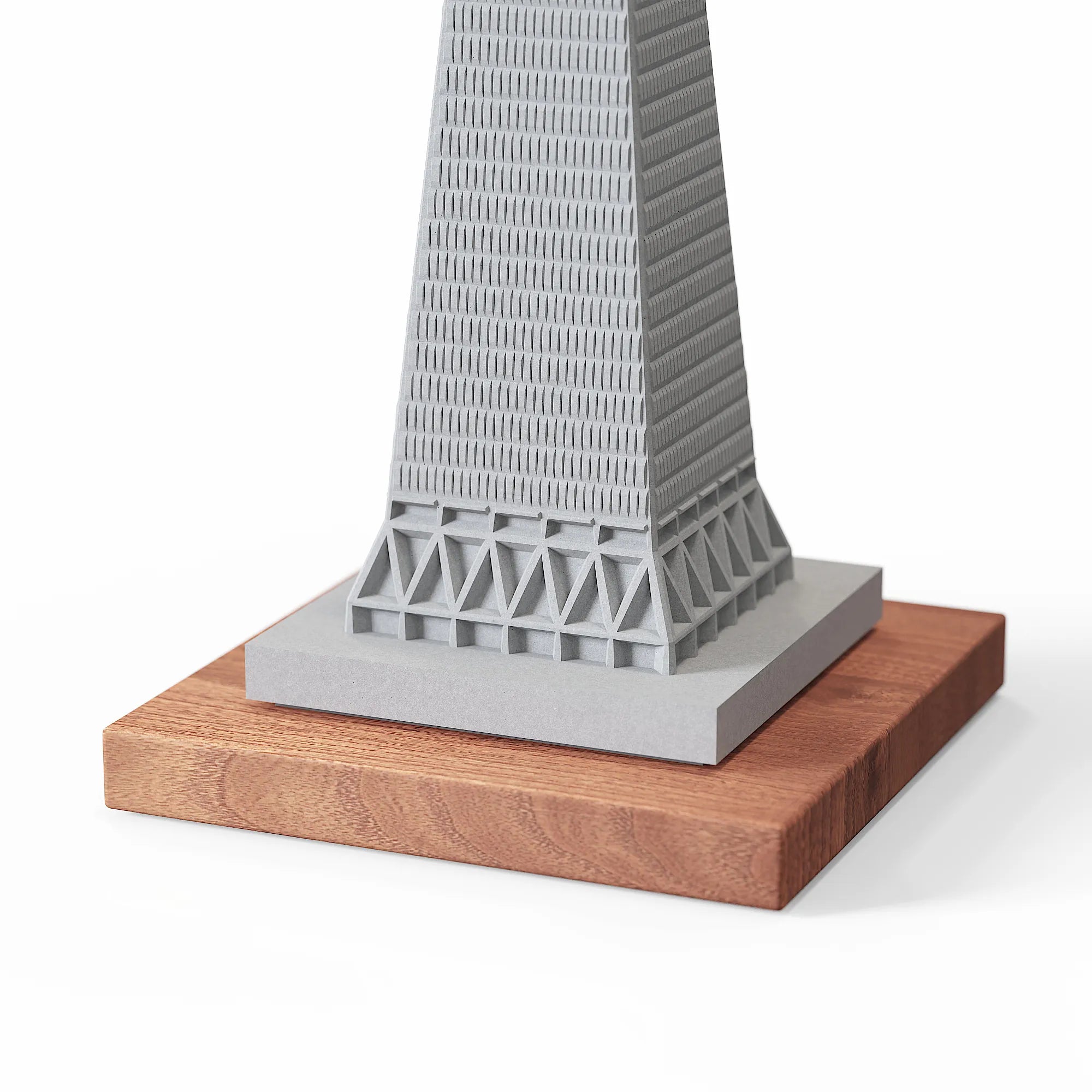Transamerica Pyramid – concrete desk decor, natural lighting