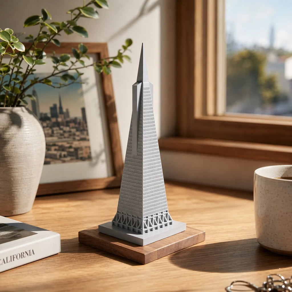 Transamerica Pyramid – concrete architectural model, hero shot