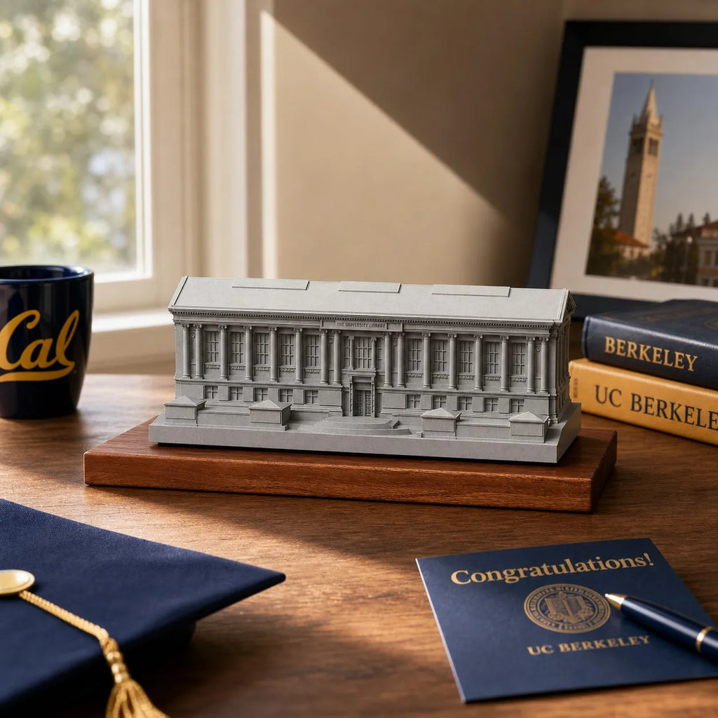 UC Berkeley Campanile – concrete replica, detailed side view