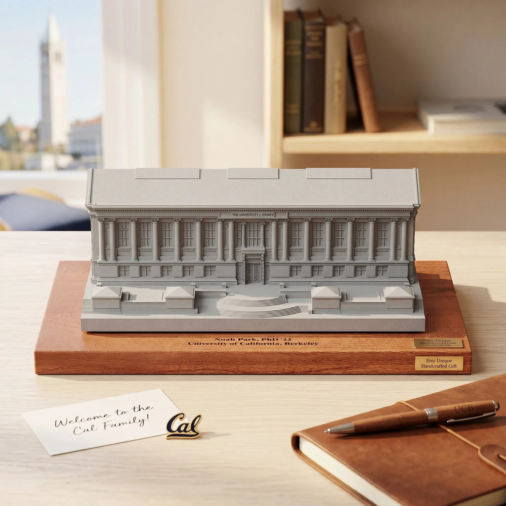 UC Berkeley Campanile – architectural miniature, close-up texture detail