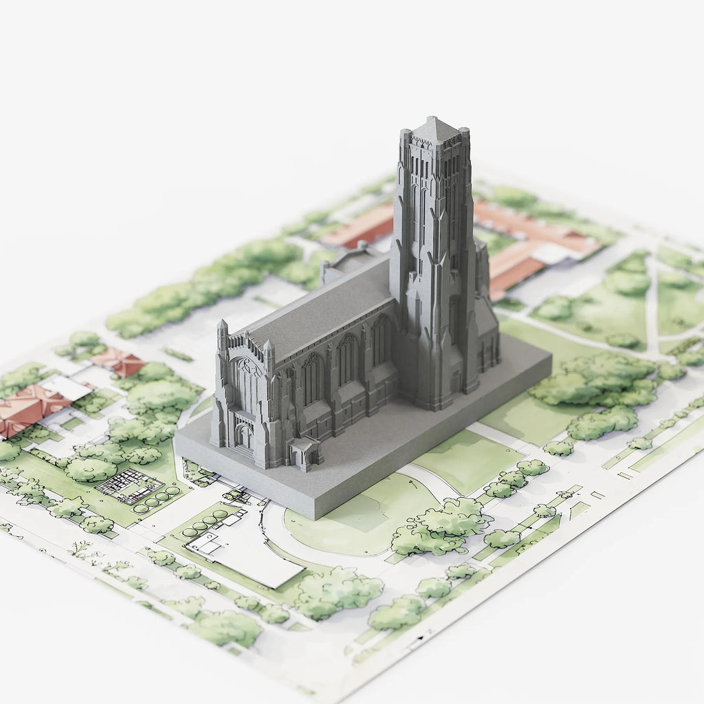 UChicago Rockefeller Chapel Concrete Model – University of Chicago Graduation Gift & Alumni Desk Decor